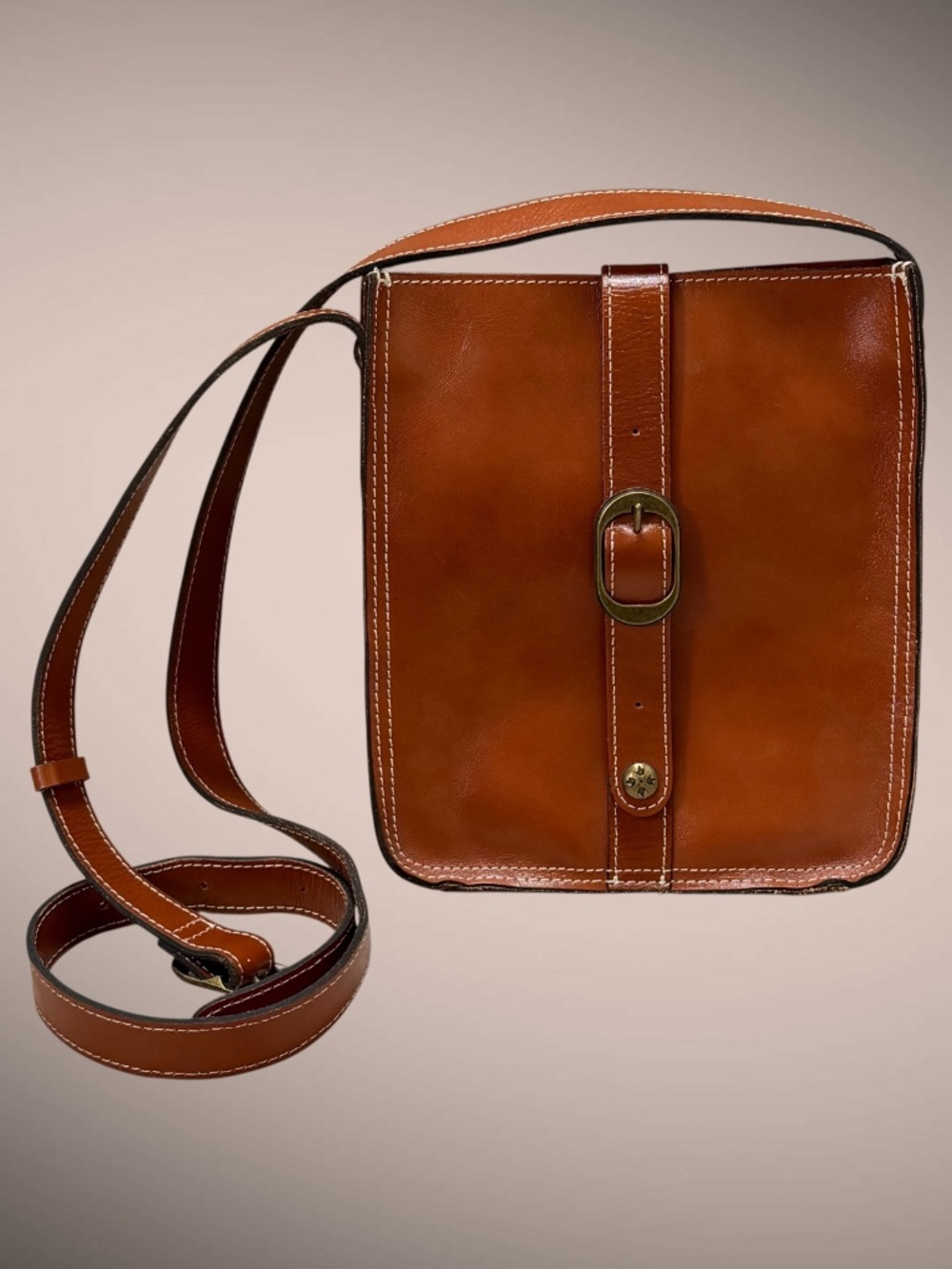 PATRICIA NASH Venezia Cross/Shoulder Bag Beautiful Leather 9.5"x8.5"x1.25" EUC